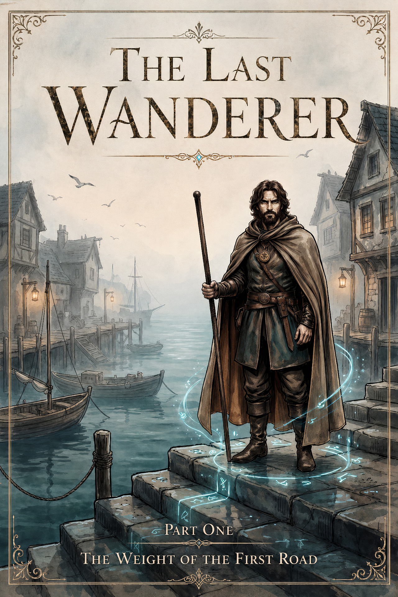 The Last Wanderer — Part One: The Weight of the First Road, cover art